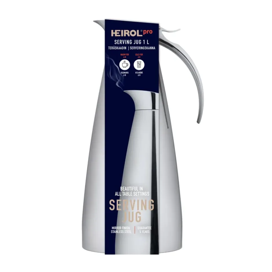 Heirol termoskanna 1,0 l, Rostfritt stål
