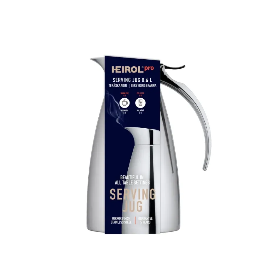 Heirol termoskanna 0,6 l, Rostfritt stål