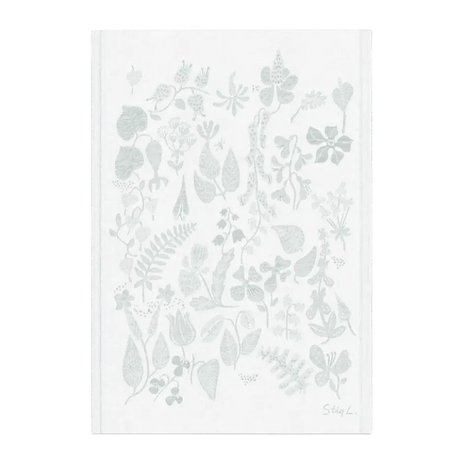Herbarium kökshandduk 35x50 cm, Grå