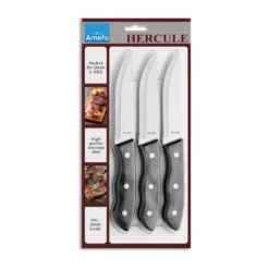 Hercule grillkniv XXL 3-pack, Svart