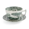 Heritage Green Italian kopp med fat, Grön, frukost, 0,28 L