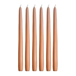 Herrgårdsljus 30 cm 6-pack, Aprikos