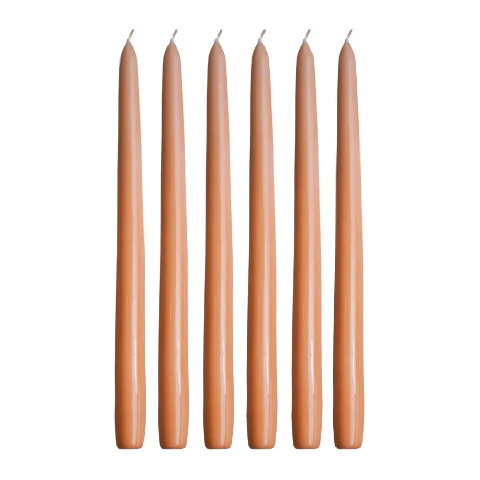 Herrgårdsljus 30 cm 6-pack, Aprikos