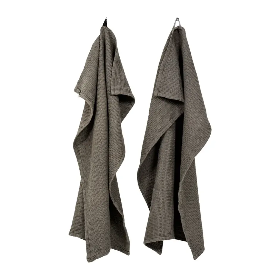 Hetty kökshanduk 50x70 cm 2-pack, Charcoal