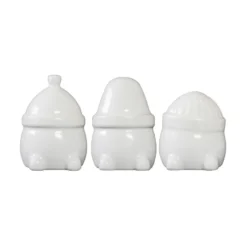 Hipster Triplets juldekoration 3-pack, Shiny white