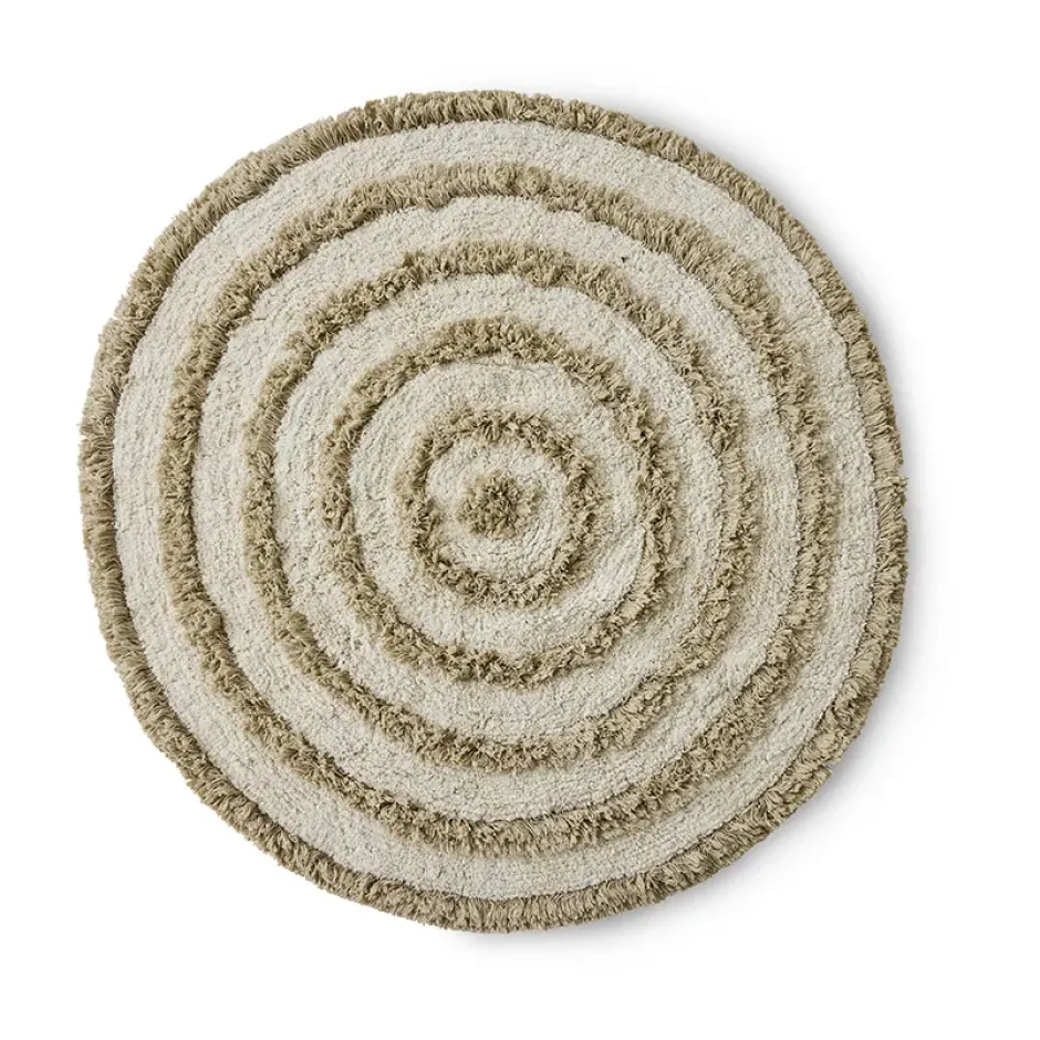 HK Living badrumsmatta Ø120 cm, Cream