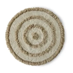 HK Living badrumsmatta Ø80 cm, Cream