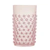 Hobnail glas 20 cl, Soft Rosa