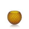 Hobnail Globe vas 18 cm, Amber