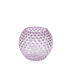 Hobnail Globe vas 18 cm, Lila