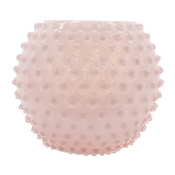 Hobnail Globe vas 18 cm, Soft Rosa