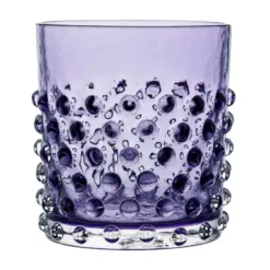 Hobnail short drink glas 15 cl, Indigo