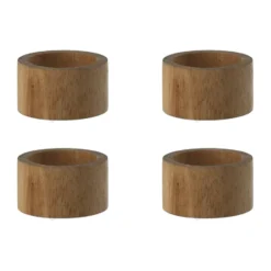 Hollow servettring Ø5 cm 4-pack, Akacia