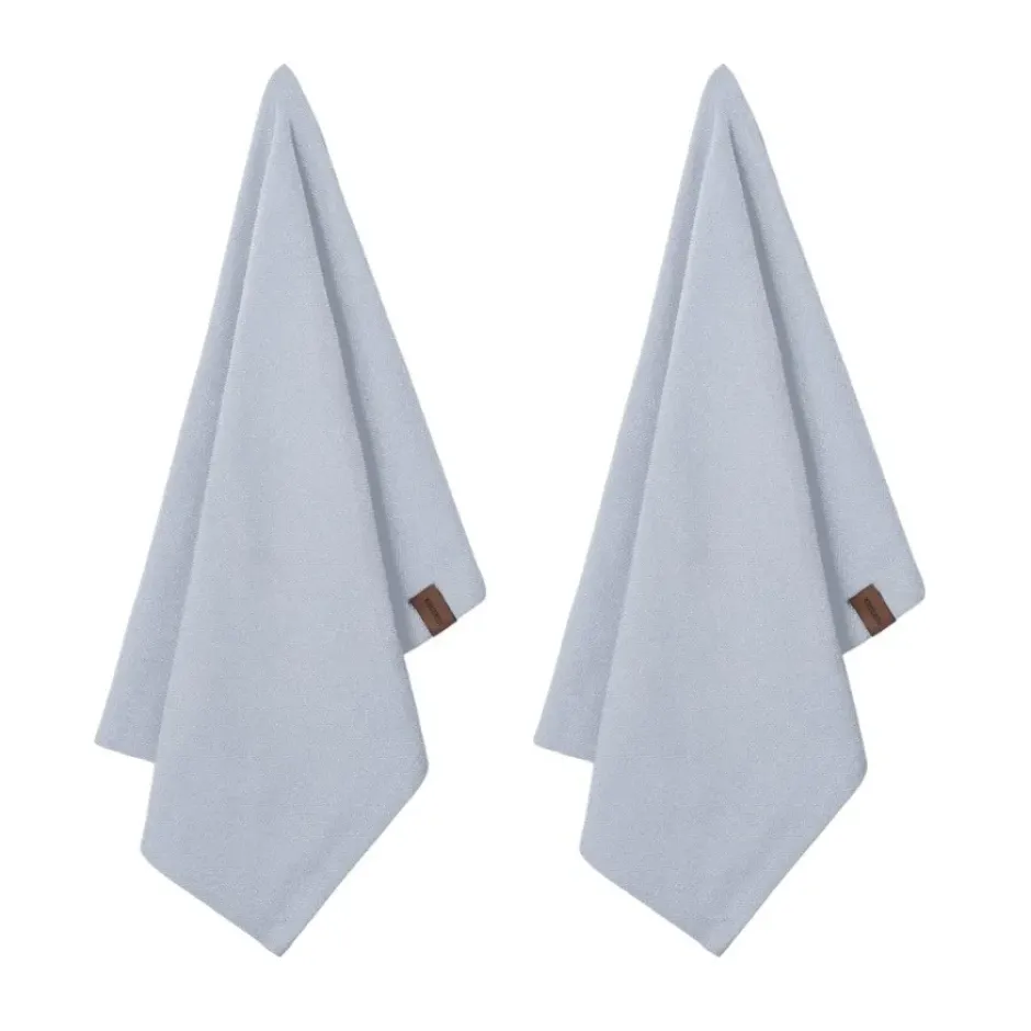 Humdakin ekologisk kökshandduk 45x70 cm 2-pack, Blue glass