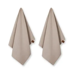 Humdakin ekologisk kökshandduk 45x70 cm 2-pack, Light stone