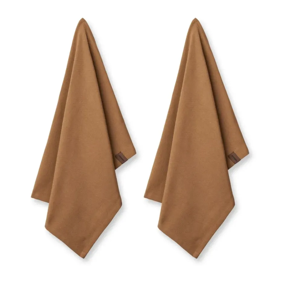 Humdakin ekologisk kökshandduk 45x70 cm 2-pack, Tabacco