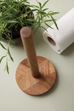 Hushållspappershållare Akaciaträ, 30,5 cm