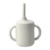 Idun mugg med sugrör silikon 120 ml, Vanilla
