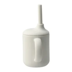 Idun mugg med sugrör silikon 120 ml, Vanilla