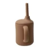 Idun mugg med sugrör silikon 120 ml, Hazel