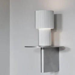 Iluma bordslampa portabel, Silver