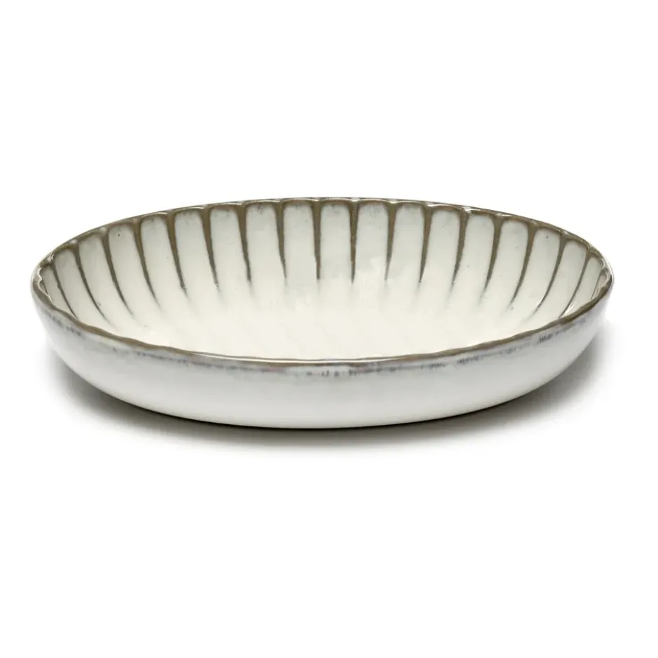 Inku oval serveringsskål S 13x19 cm, White