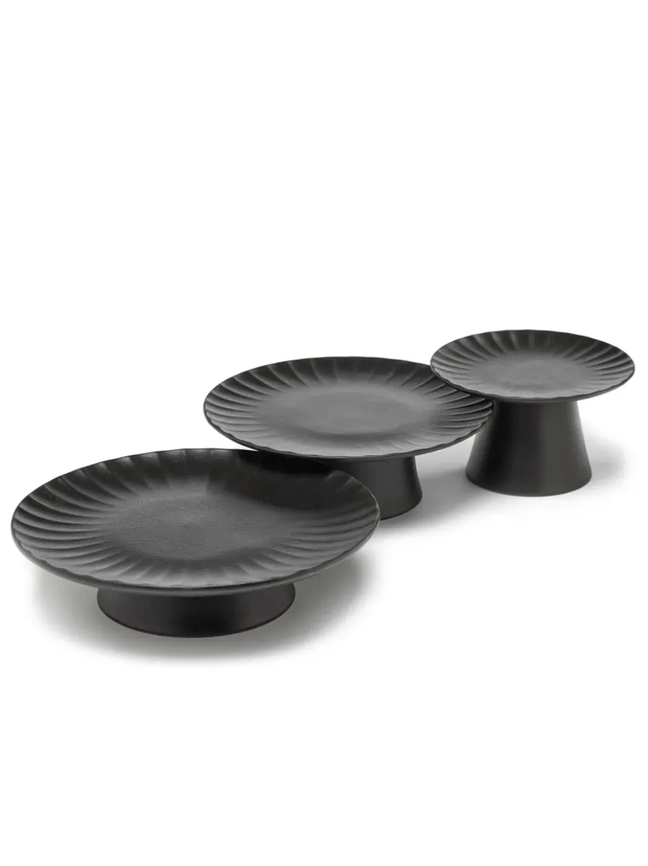 Inku tårtfat L Ø24 cm, Black