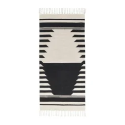 Iselin matta 70x140 cm, Black-off white