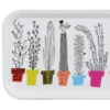 Italiensk blomsterhylla bricka, 32x15 cm