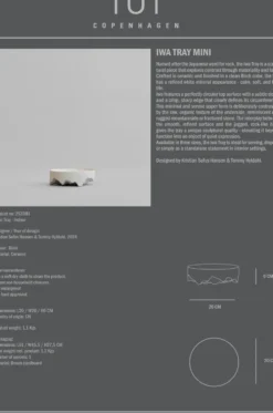 Iwa dekorationsbricka, Birch, Ø20