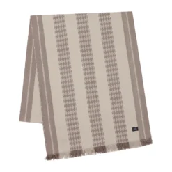 Jacquard Striped bordslöpare 50x350 cm, Beige