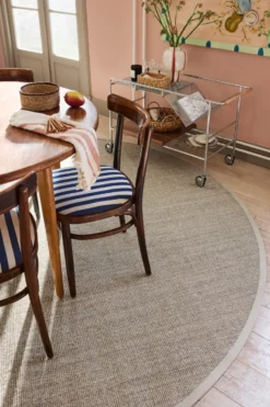 Jenny Sisal rund matta, Natural grey Ø250 cm