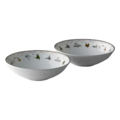 Julemorgen liten skål 2-pack Ø16 cm, Vit