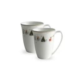 Julemorgen mugg 30 cl, 2-pack, vit