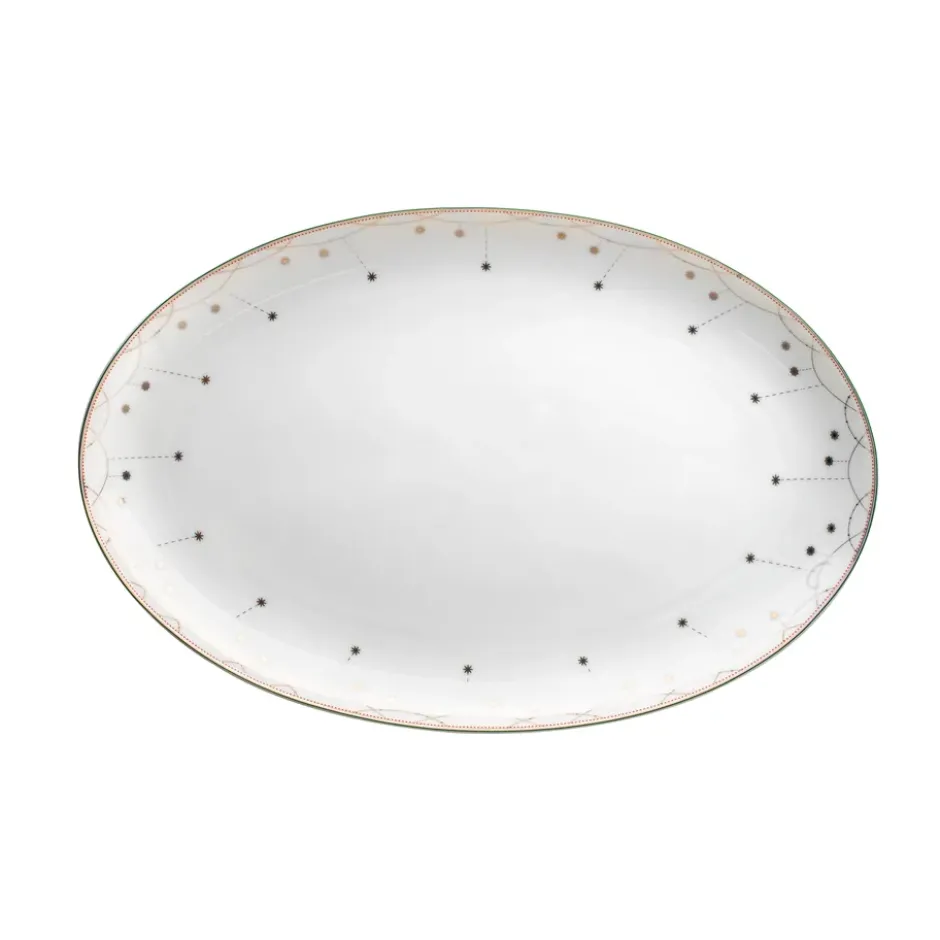 Julemorgen serveringsfat ovalt, 45 cm