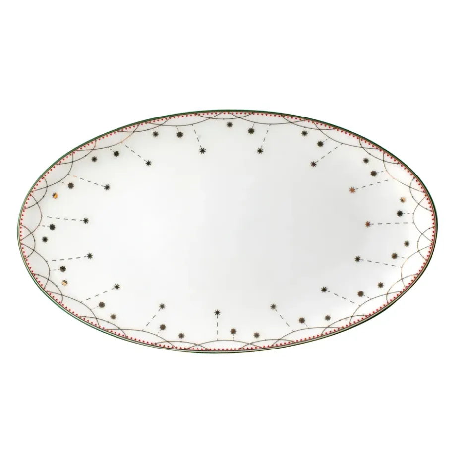 Julemorgen serveringsfat ovalt, 20 cm