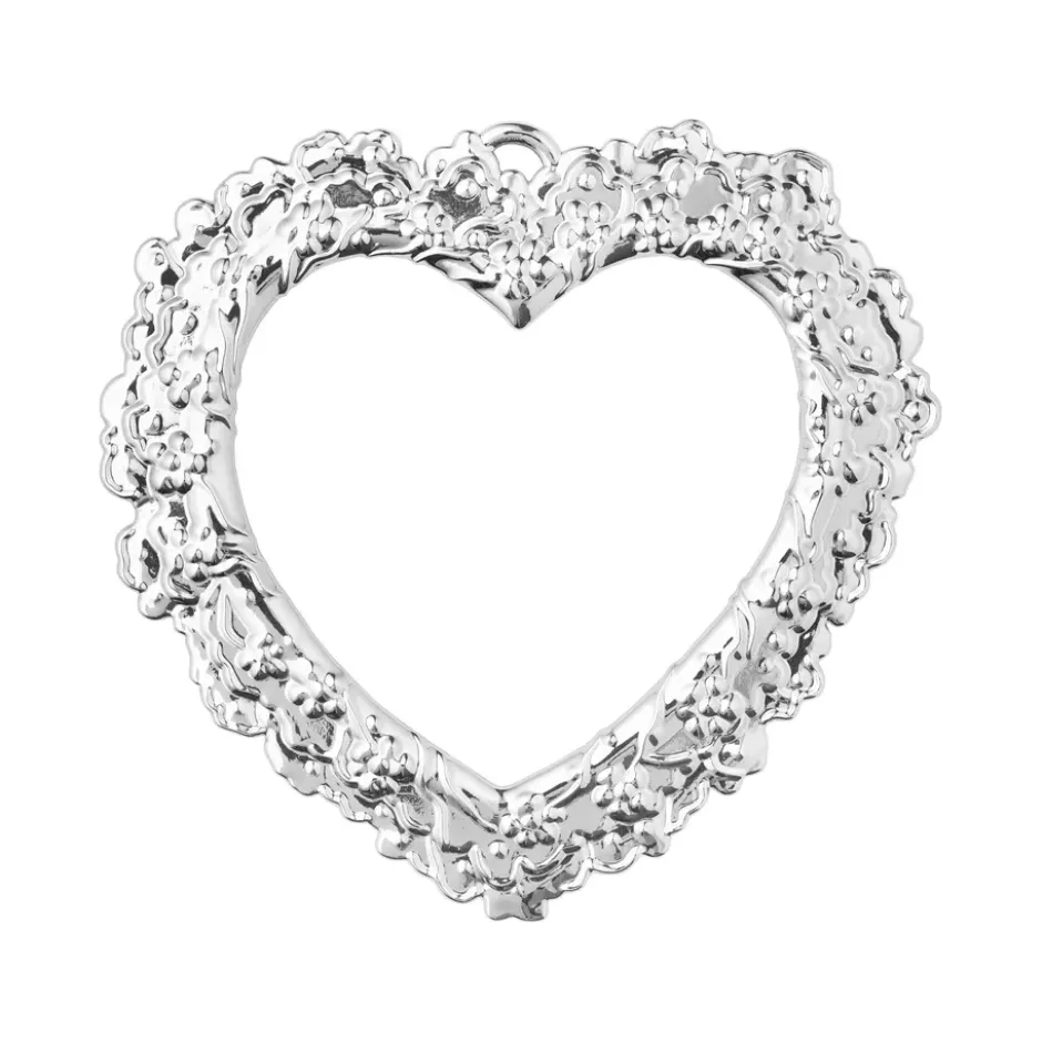 Karen Blixen fönsterdekoration Blomsterhjärta, Silver