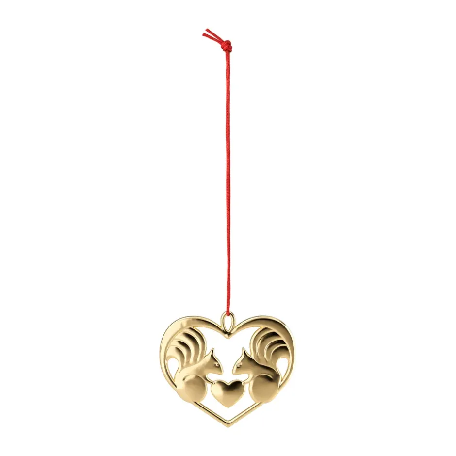 Karen Blixen nuts about you dekorationshänge, Förgylld, 6 cm