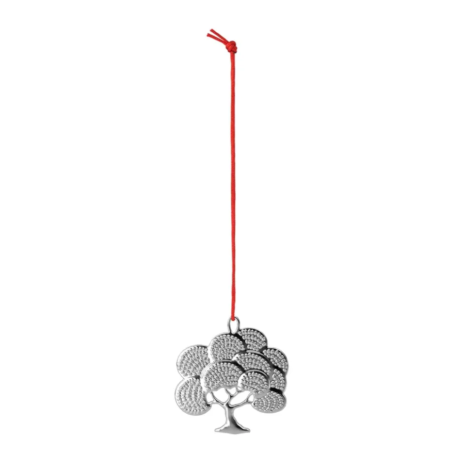Karen Blixen oak dekorationshänge, Försilvrad, 6 cm
