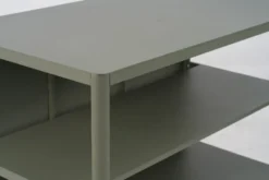 Kelia utekök bänk med hyllor, Nordic green, 121x91x64 cm