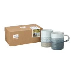 Kiln Accents mugg 40 cl 2 delar, Taupe-slate