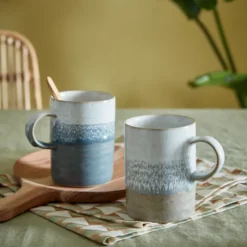 Kiln Accents mugg 40 cl 2 delar, Taupe-slate
