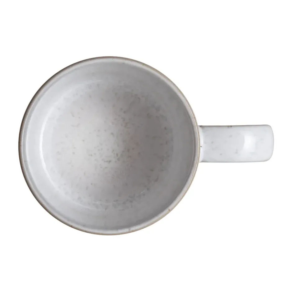 Kiln Coral räfflad mugg, Koral-beige, Ø8,5 cm