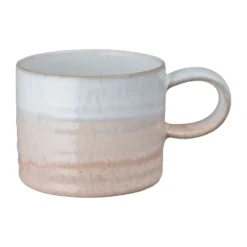 Kiln Coral räfflad mugg, Koral-beige, Ø8,5 cm