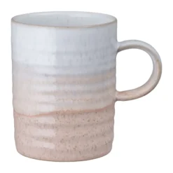 Kiln Coral räfflad mugg, Koral-beige, Ø8 cm