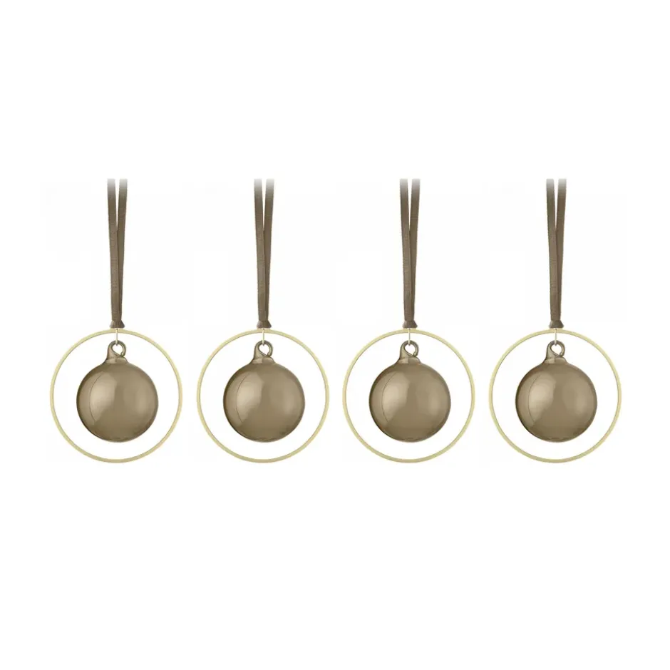 KITAI julgranskula 8,5 cm 4-pack, Coffee
