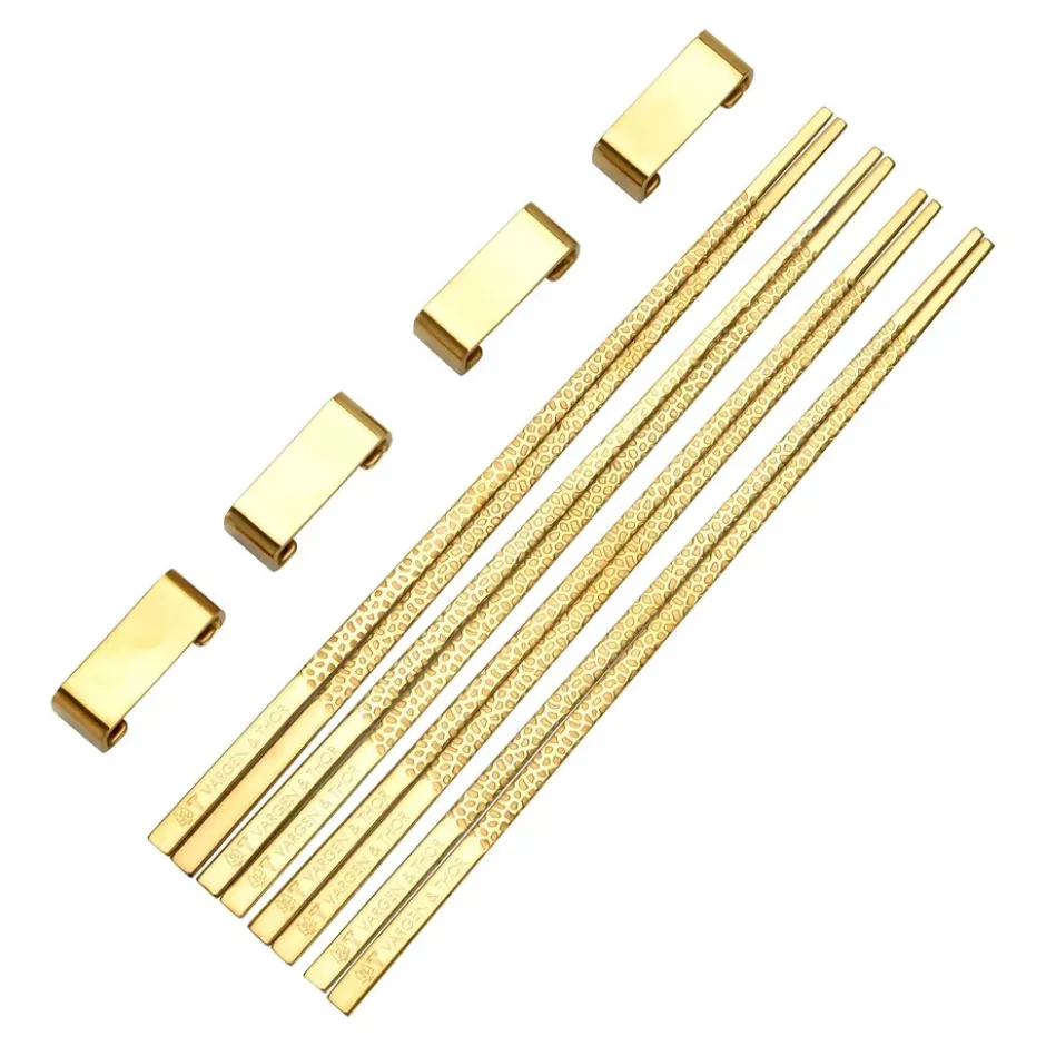 Kito Chopsticks ätpinnar 4-pack, Mässing