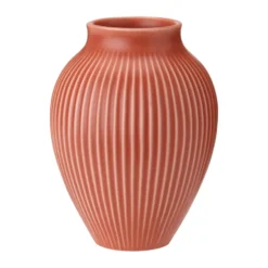Knabstrup vas räfflad 27 cm, Coral
