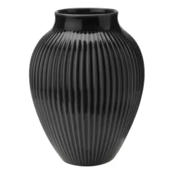 Knabstrup vas räfflad 20 cm, Svart