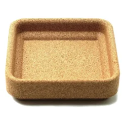 Korkskål till fyran ljusstake 16x16 cm, Brun